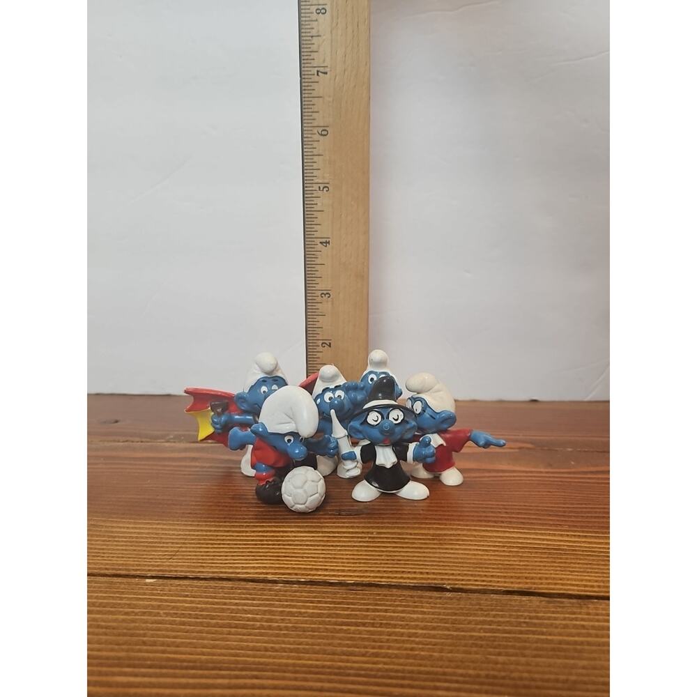 Lot Of 6 Smurfs Figurines Peyo Schleich Vintage Collectable Toys - Picture 2 of 16